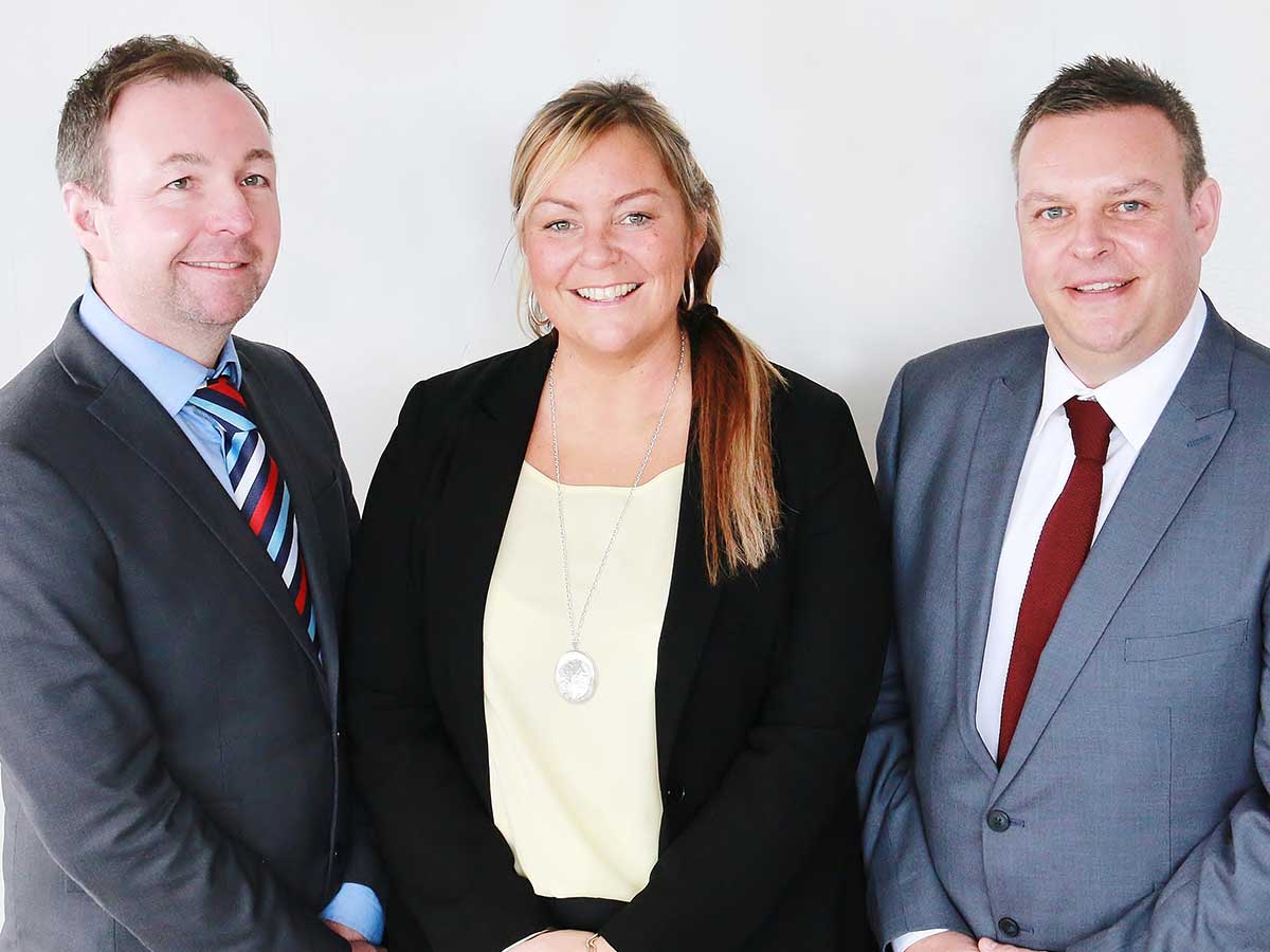 Scott, Jake and Angela - the Hindley and Lamb Team